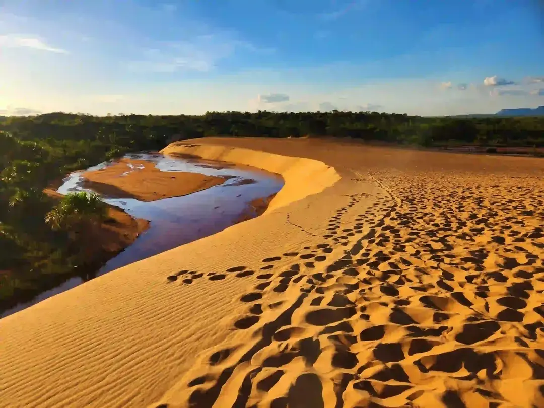 Paisagem de Jalapão no Brasi, também é um destino bem procurado na América Latina.