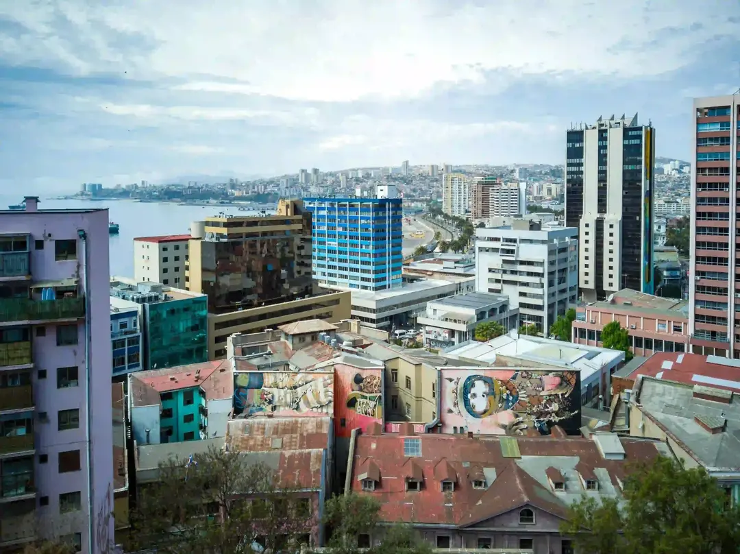 Cidade de Valparaíso no Chile, um dos destinos procurados na América do Sul.