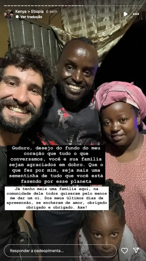 Gabriel Pimenta e seus anjos no Quênia